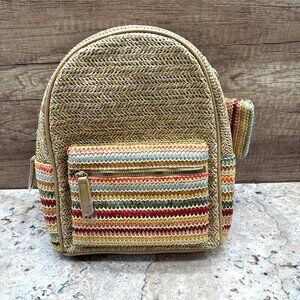 Like Dreams Bohemian Backpack Womens Multicolor Olefin Bag Rucksack Pockets NWT